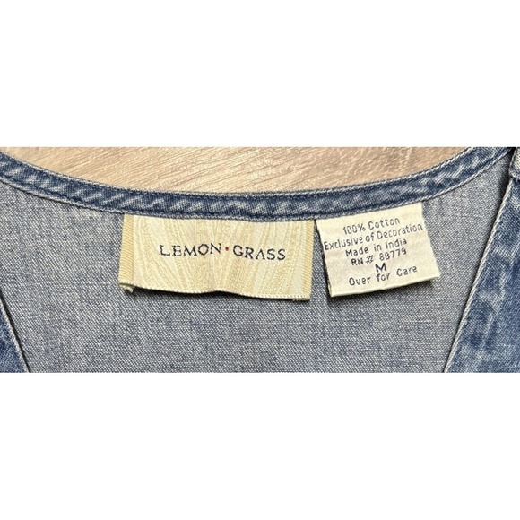 VTG Cottagecore Floral Vest Beaded Embroidered Grandmacore Fall Lemon Grass Sz M - Picture 7 of 8